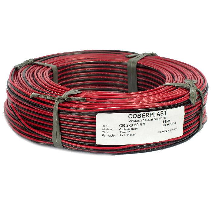 Bobina De 500m Cable Bafle 2x50 Rojo/negro